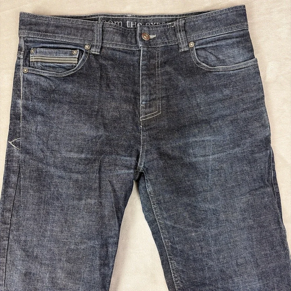 Prana Jeans Mens 31x34 Dark Blue Slim Fit Stretch Denim‎ Pants